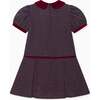 Burgundy Check Camala Girl Drop Waist Dress - Dresses - 4