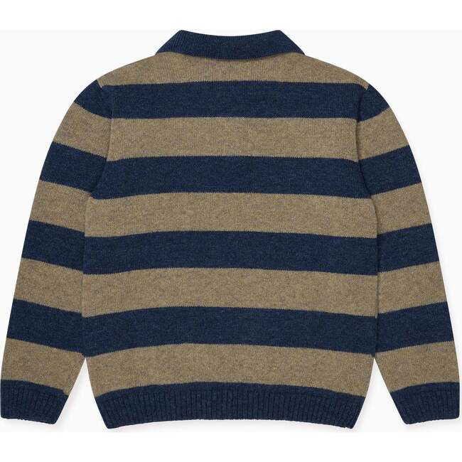 Taupe Stripe Brio Merino Boy Sweater - Sweaters - 3
