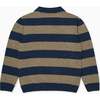 Taupe Stripe Brio Merino Boy Sweater - Sweaters - 3