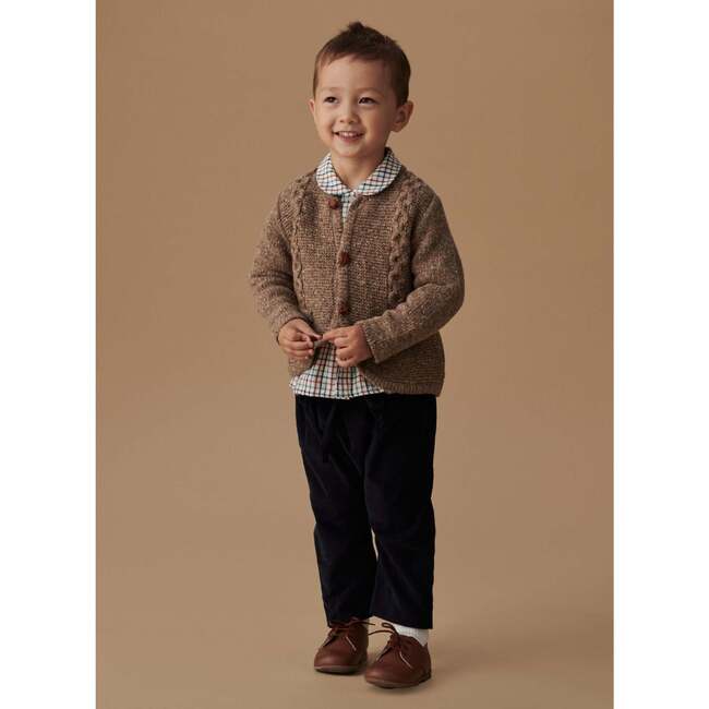 Ivory Check Dante Long Sleeve Baby Shirt - Shirts - 2