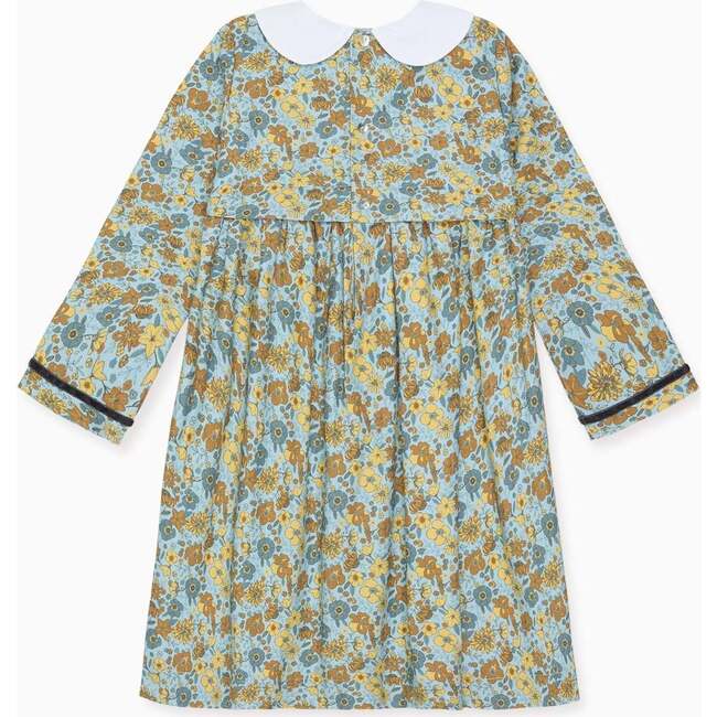 Blue Floral Ruby Girl Dress - Dresses - 4
