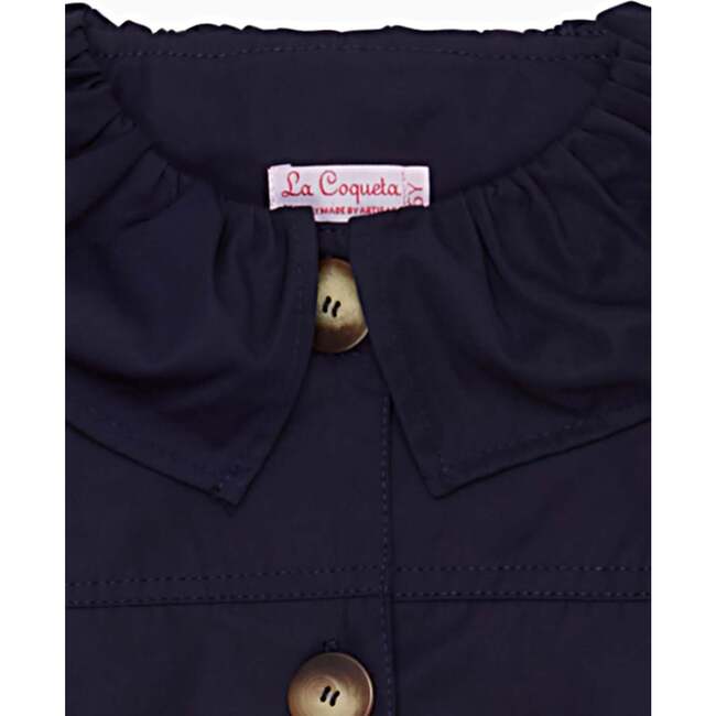 Navy Celestina Girl Coat - Coats - 3