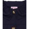 Navy Celestina Girl Coat - Coats - 3