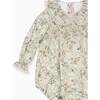 Ivory Floral Lorena Baby Girl Romper - Rompers - 3