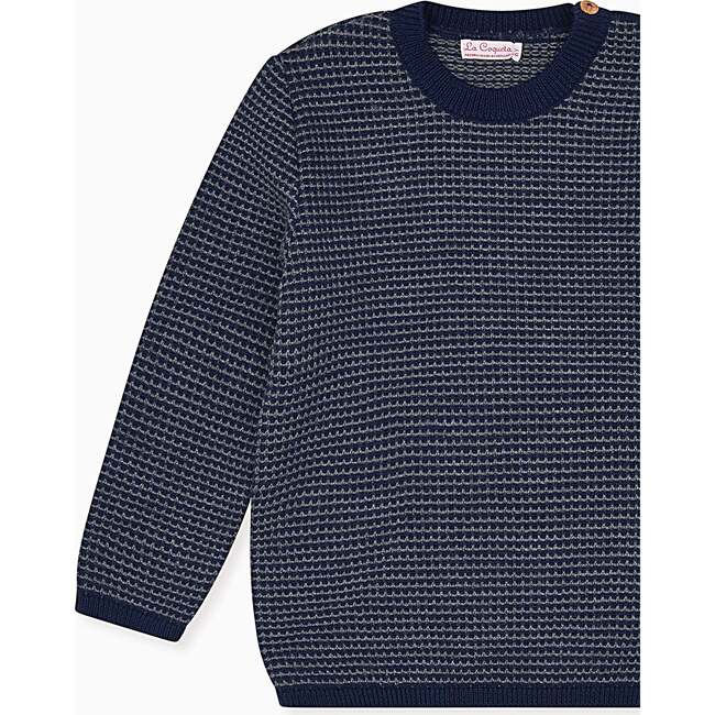 Blue Bromo Merino Jacquard Boy Sweater - Sweaters - 3