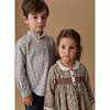 Ivory Check Mateo Long Sleeve Boy Shirt - Shirts - 6