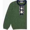 Olive Green Dolfito Merino Girl Sweater - Sweaters - 3