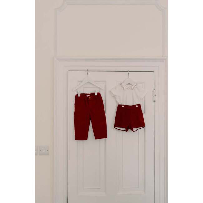 Burgundy Alva Corduroy Baby Boy Set - Mixed Apparel Set - 5