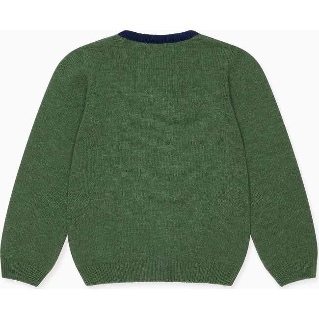 Olive Green Dolfito Merino Girl Sweater - Sweaters - 4