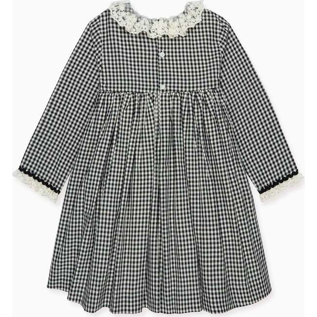 Black Gingham Aurelia Girl Empire Dress - Dresses - 4
