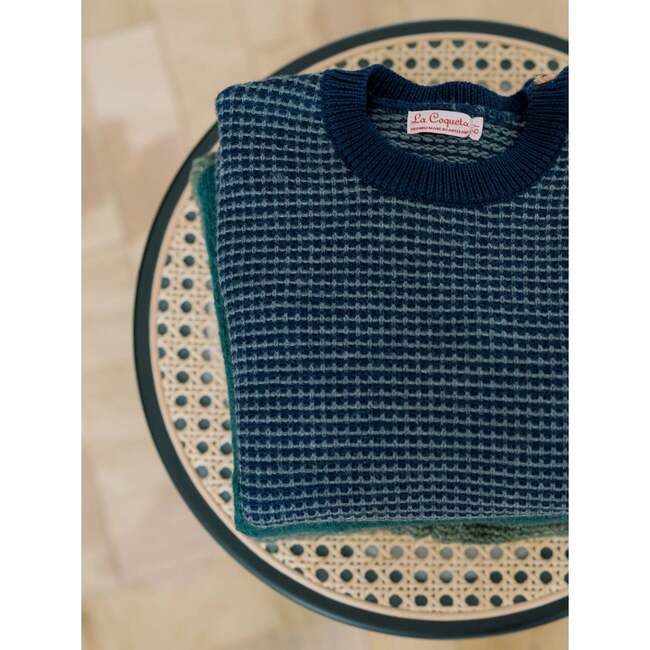Blue Bromo Merino Jacquard Boy Sweater - Sweaters - 6