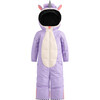 UNIDO Lila Unicorn Snowsuit, Violet - Snowsuits - 1 - thumbnail