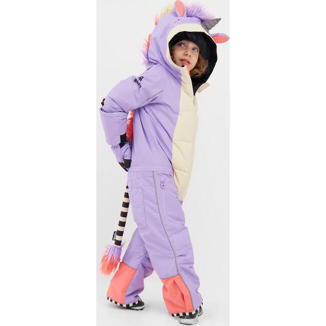 UNIDO Lila Unicorn Snowsuit, Violet - Snowsuits - 3