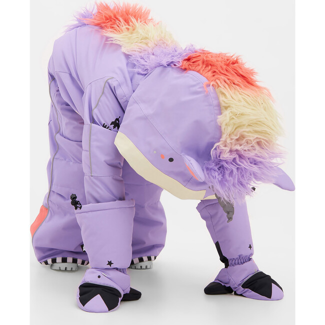 UNIDO Lila Unicorn Snowsuit, Violet - Snowsuits - 5
