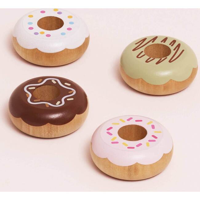 Wooden Doughnut Play Food Set - Play Food - 4