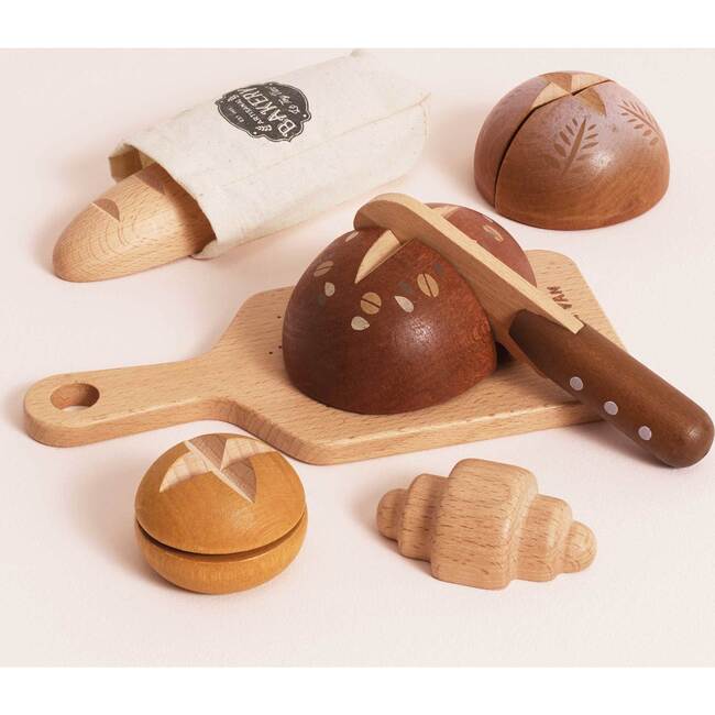 Bread, Loaf and Knife Set - Play Food - 3