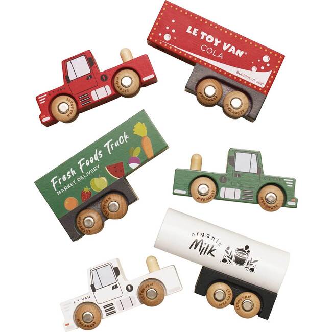 Wooden Toy Trucks - Transportation - 4
