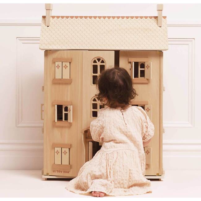 The Original Natural Wood Doll House - Dollhouses - 2