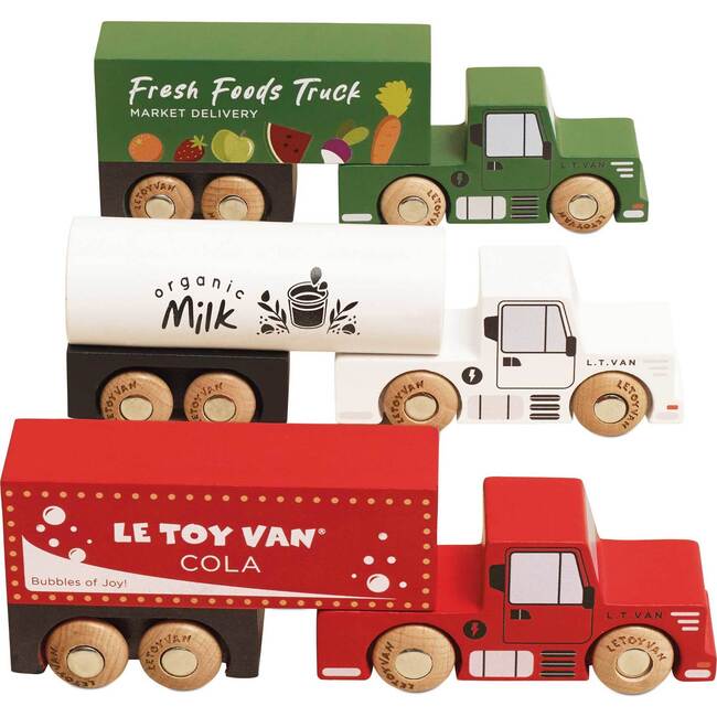 Wooden Toy Trucks - Transportation - 5