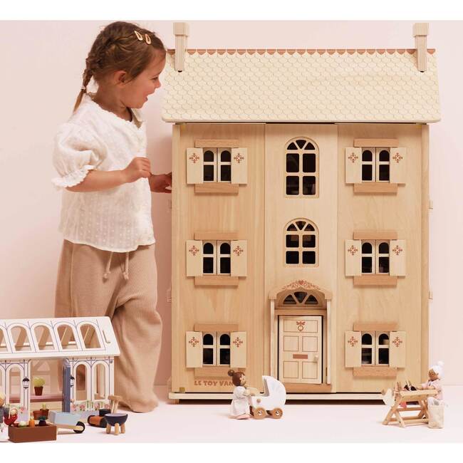 The Original Natural Wood Doll House - Dollhouses - 3