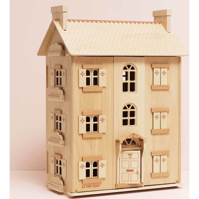 The Original Natural Wood Doll House - Dollhouses - 6