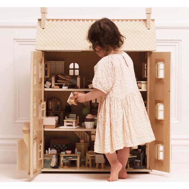 The Original Natural Wood Doll House - Dollhouses - 9