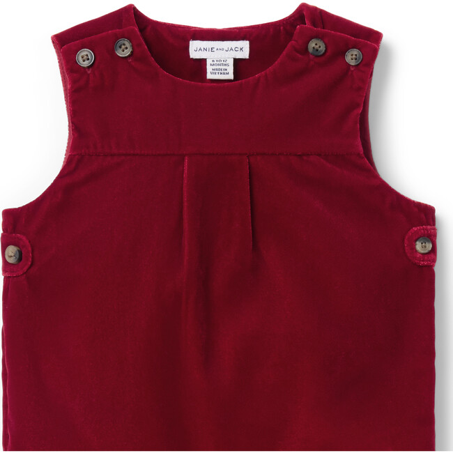 The Holiday Velvet Baby Romper - Overalls - 2