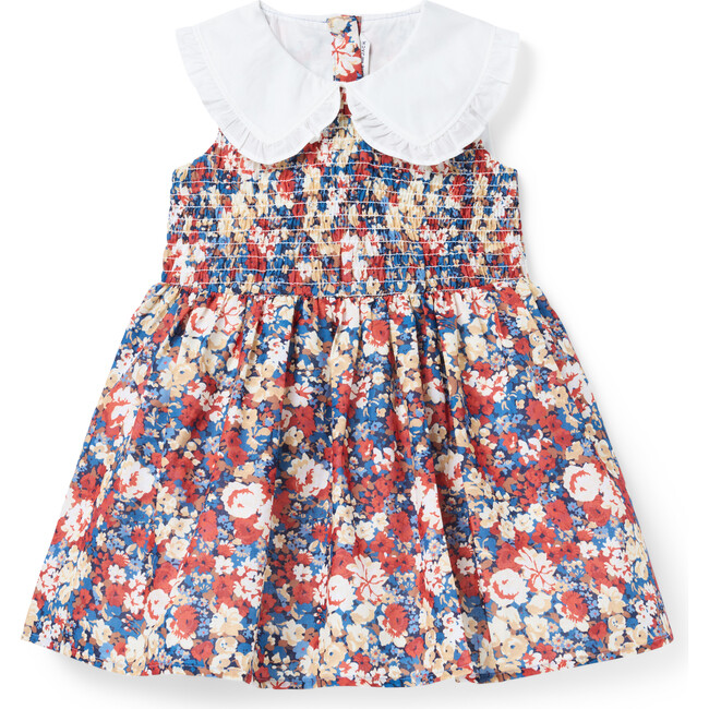 The Fall Floral Smocked Dress