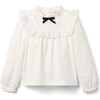Ruffle Trim Top - Blouses - 1 - thumbnail