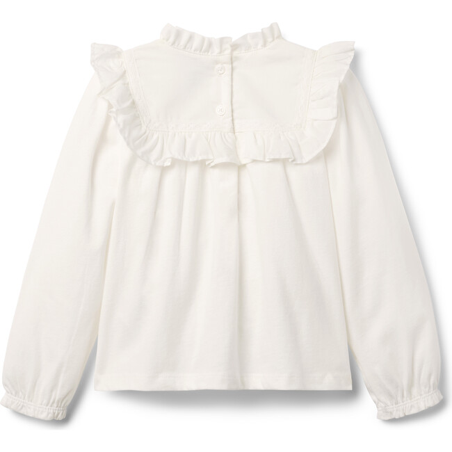 Ruffle Trim Top - Blouses - 2