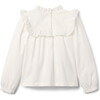 Ruffle Trim Top - Blouses - 2