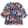 Floral Ruffle Smocked Top - Blouses - 1 - thumbnail