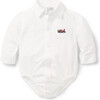 Baby Train Oxford Bodysuit - Onesies - 1 - thumbnail