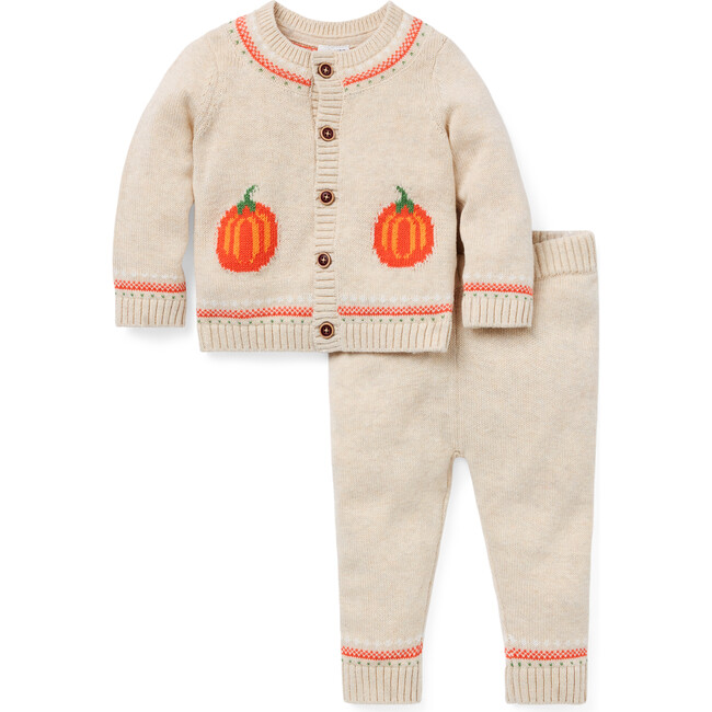 Baby Pumpkin Matching Sweater Set
