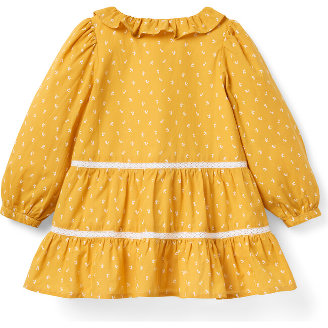 Floral Lace Trim Tiered Dress - Dresses - 2