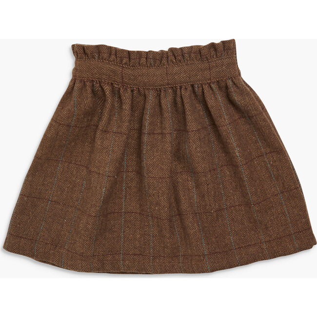 Viana Skirt Brown Tweed