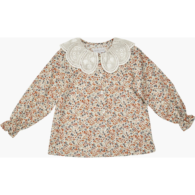 Nina Blouse Brown/Blue Liberty