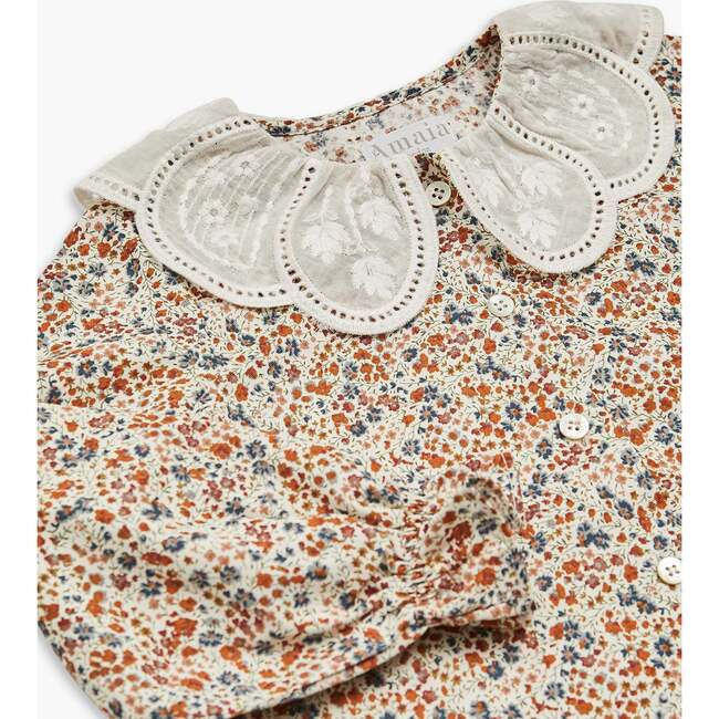 Nina Blouse Brown/Blue Liberty - Blouses - 3