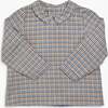 Mallard Shirt Camel/Blue Check - Shirts - 1 - thumbnail