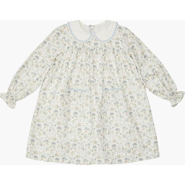Leela Dress Dusty Blue Floral