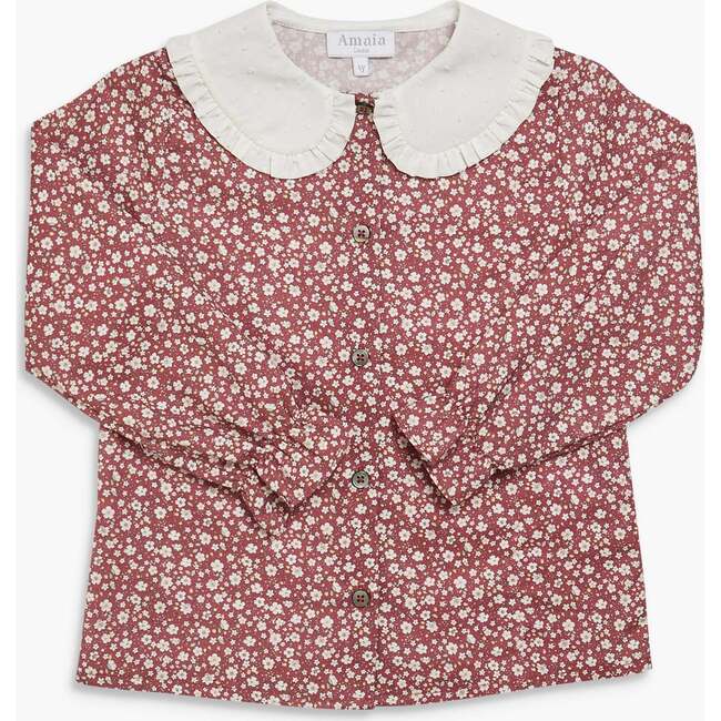 Gaya Blouse Burgundy Floral