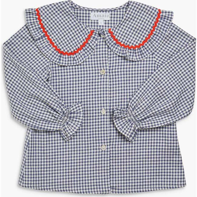 Gaya Blouse Blue Vichy Check