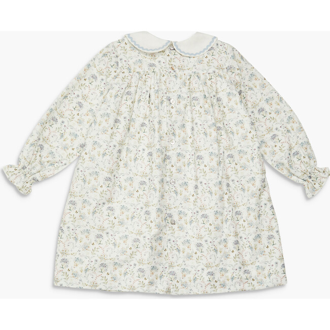Leela Dress Dusty Blue Floral - Dresses - 2