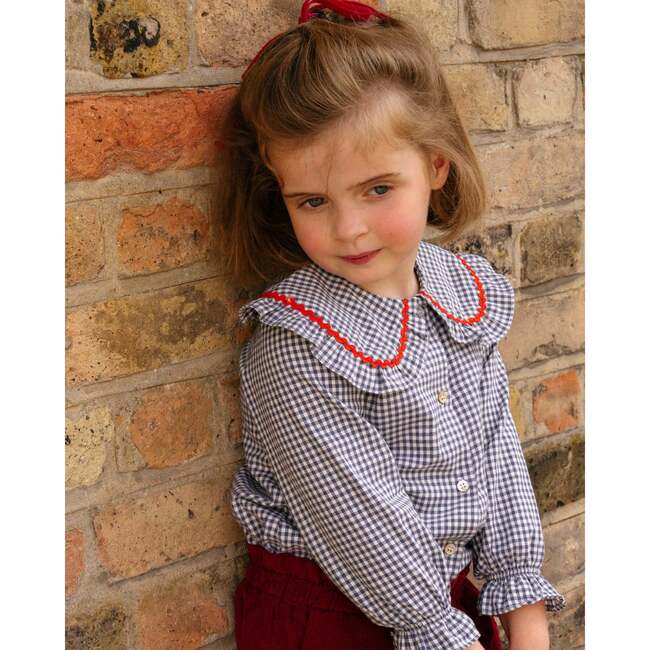 Gaya Blouse Blue Vichy Check - Blouses - 2