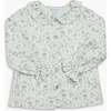 Amelia Blouse Dusty Blue Minifloral - Blouses - 1 - thumbnail