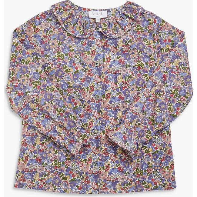 Amelia Blouse Green/Pink Liberty