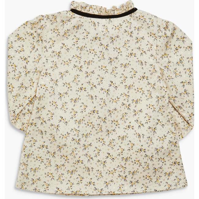 Diana Blouse Black/Gold Floral - Blouses - 3