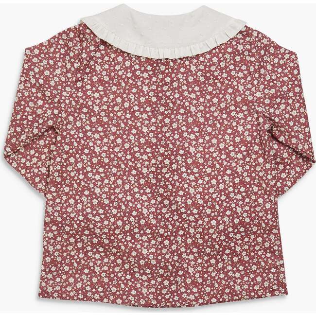 Gaya Blouse Burgundy Floral - Blouses - 3