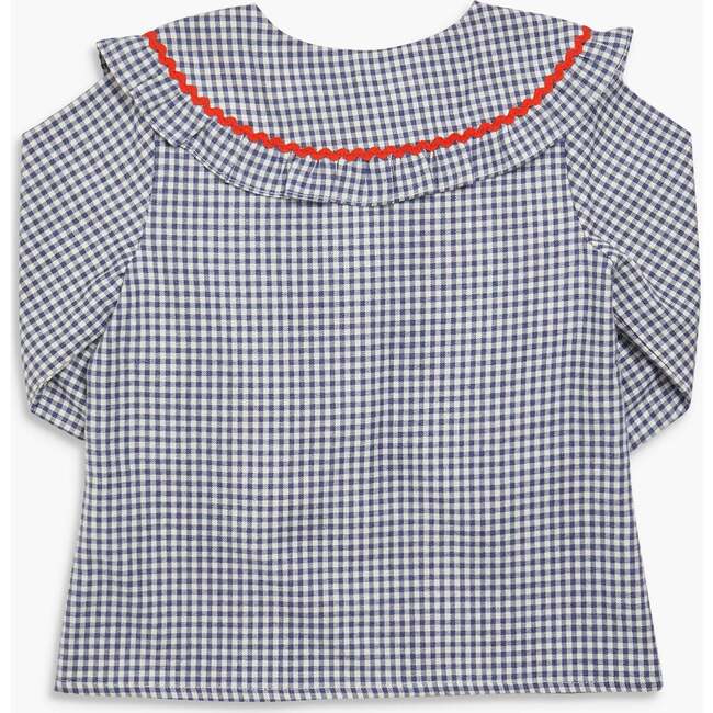 Gaya Blouse Blue Vichy Check - Blouses - 3