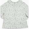 Amelia Blouse Dusty Blue Minifloral - Blouses - 2